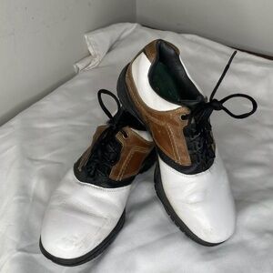 4/$35 FootJoy Golf Cleats 7.5 Saddle Shoe Contour